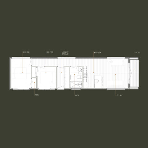 Tōtara 2-bedroom - 67m²